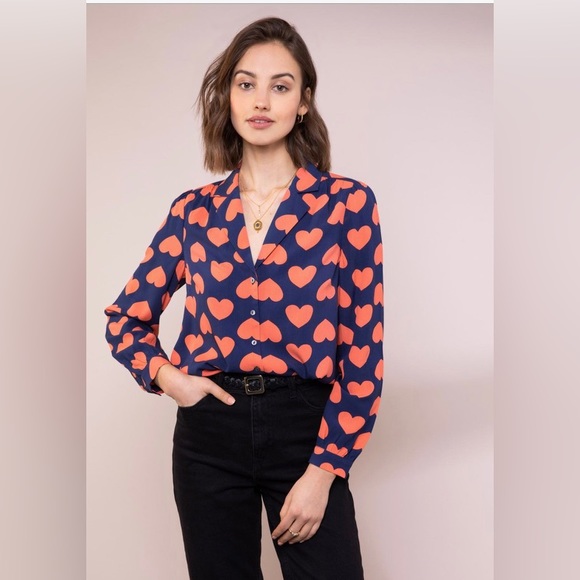 Anorak Graphic Heart Ecovero Long Sleeve Shirt - Picture 1 of 5